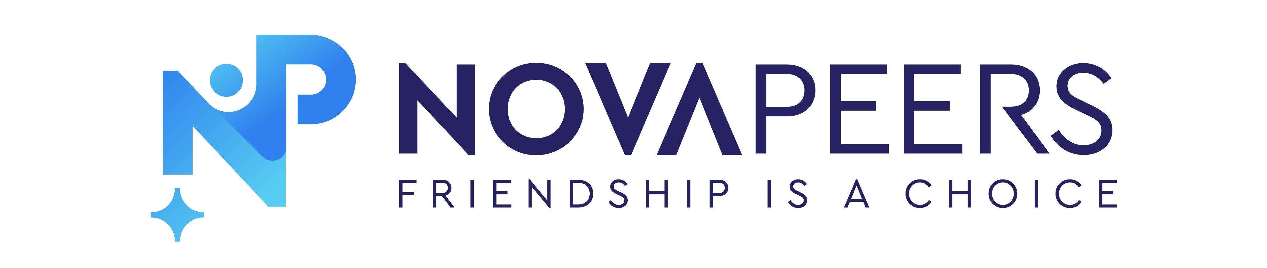 Logo for NOVA PEERS with "Friendship is a Choice"